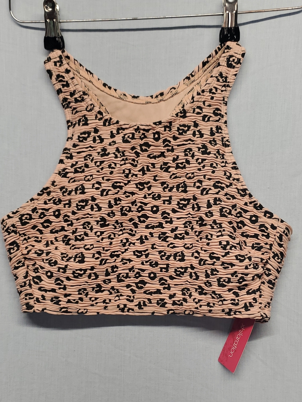 Xhilaration High-Neck Sports Bra in Blush and Black #272